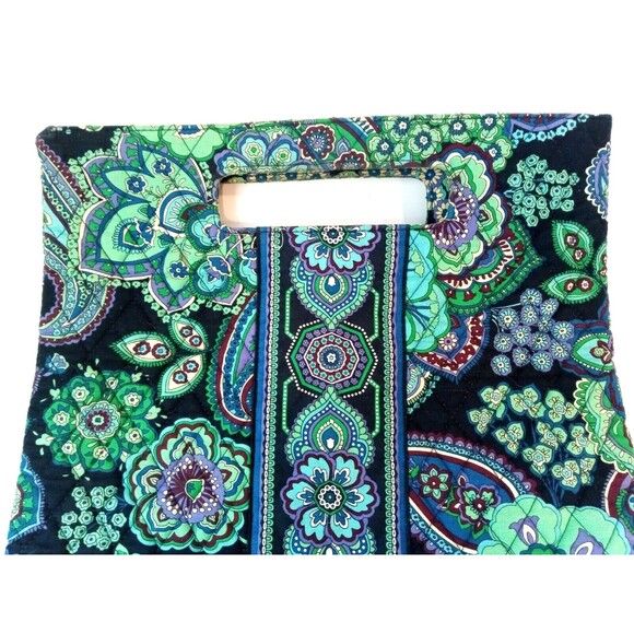 2009 Vera Bradley Blue Rhapsody XL Clutch Handbag (AS IS) - Picture 8 of 16